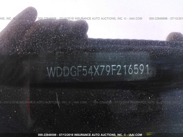 WDDGF54X79F216591 - 2009 MERCEDES-BENZ C 300 BLACK photo 9