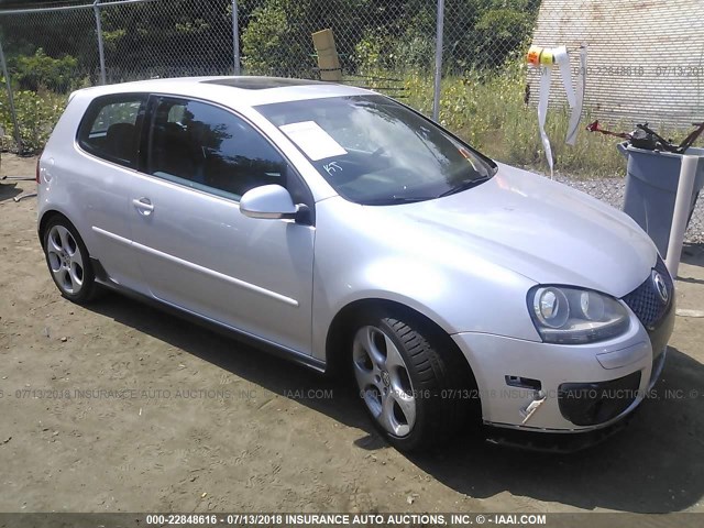 WVWEV71K86W143414 - 2006 VOLKSWAGEN NEW GTI SILVER photo 1