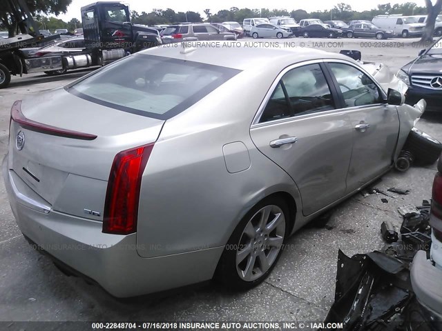 1G6AB5R34D0131921 - 2013 CADILLAC ATS LUXURY Champagne photo 4