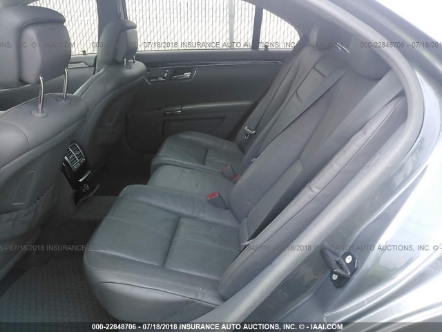 WDDNG86X57A129530 - 2007 MERCEDES-BENZ S 550 4MATIC GRAY photo 8