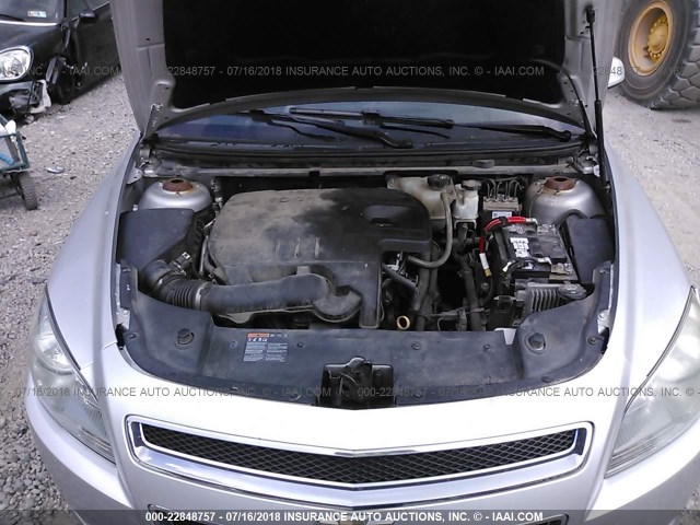 1G1ZC5E0XAF278674 - 2010 CHEVROLET MALIBU 1LT 银色 照片 10