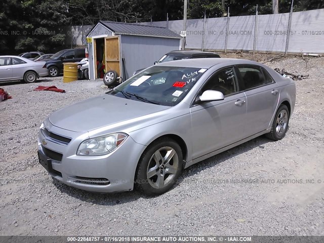 1G1ZC5E0XAF278674 - 2010 CHEVROLET MALIBU 1LT 银色 照片 2