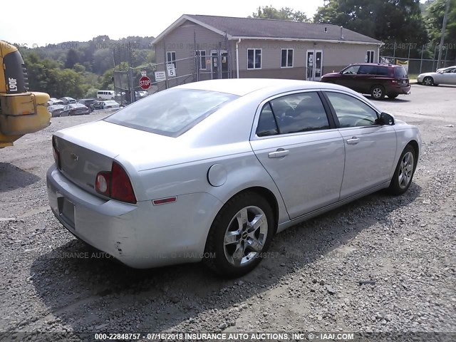 1G1ZC5E0XAF278674 - 2010 CHEVROLET MALIBU 1LT 银色 照片 4