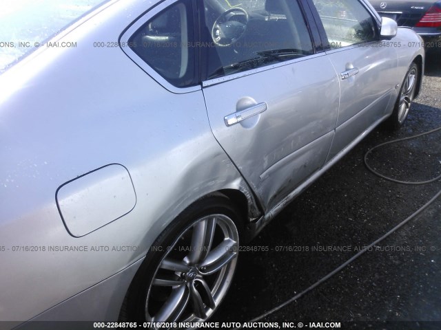 JNKAY01E06M100364 - 2006 INFINITI M35 SPORT SILVER photo 6