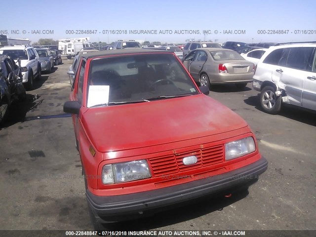 2CNBE18UXP6937250 - 1993 GEO TRACKER RED photo 6