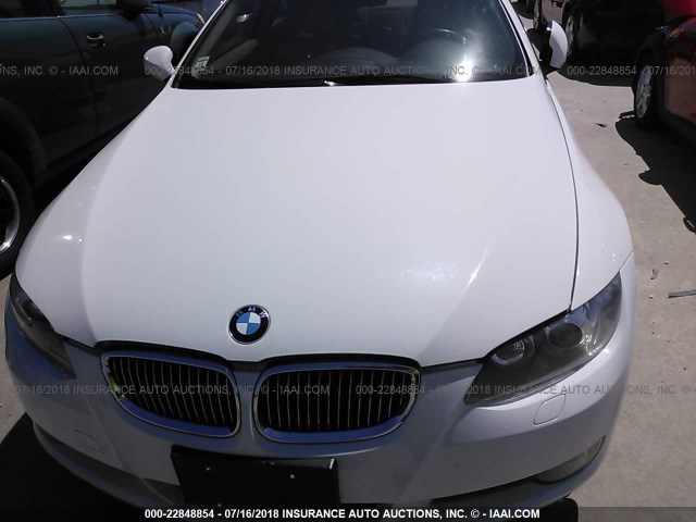 WBAWB7C55AP048295 - 2010 BMW 335 I WHITE photo 6