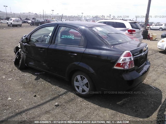 KL1TD56E29B355908 - 2009 CHEVROLET AVEO LS/LT 黑色 照片 3