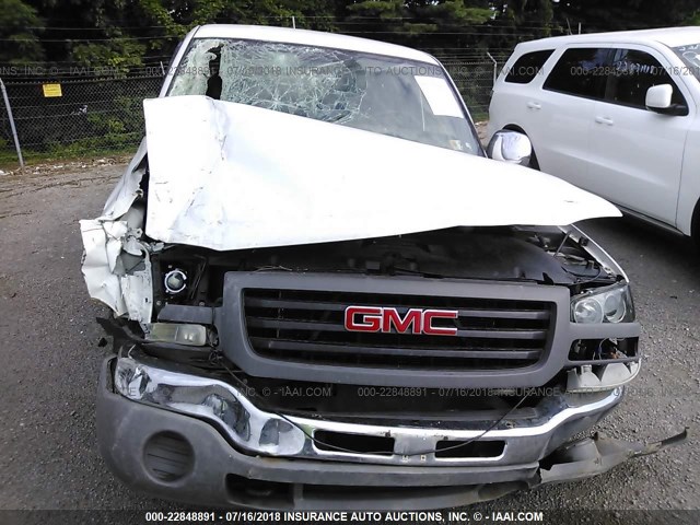 1GTEK19Z17E104503 - 2007 GMC NEW SIERRA K1500 WHITE photo 6