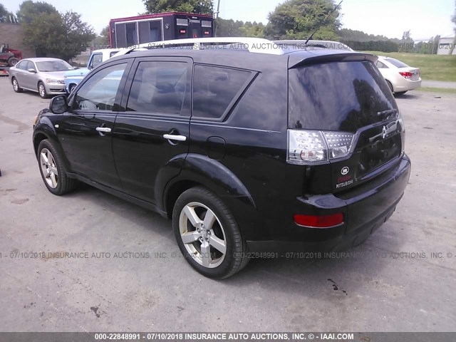 JA4MT41X07Z010670 - 2007 MITSUBISHI OUTLANDER XLS BLACK photo 3