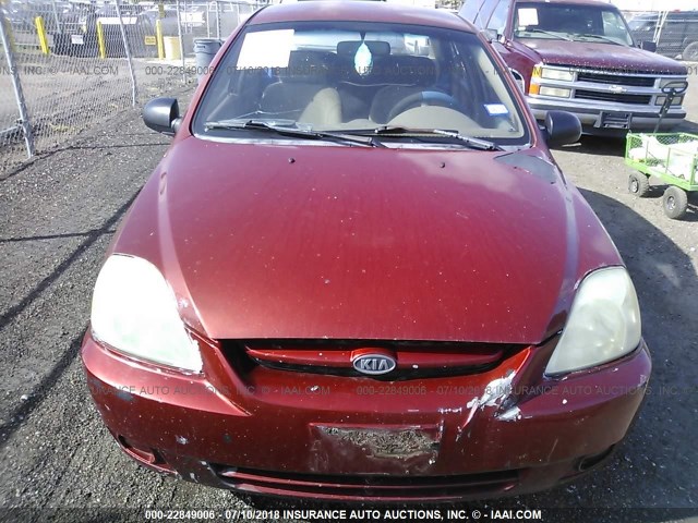 KNADC125336269843 - 2003 KIA RIO RED photo 6