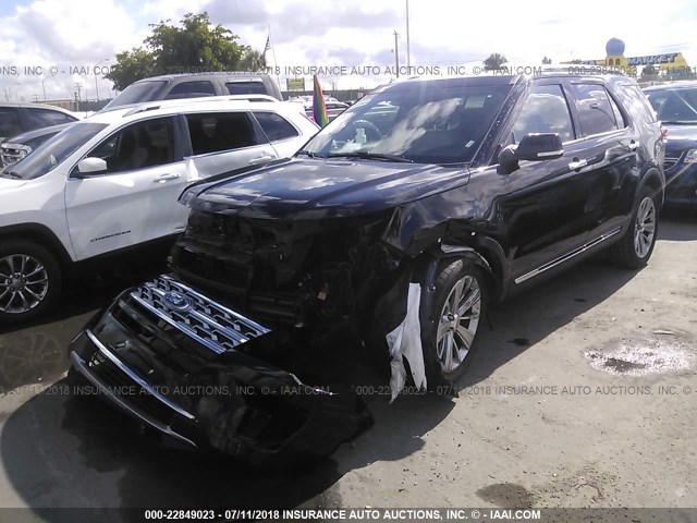 1FM5K7F82JGA28148 - 2018 FORD EXPLORER LIMITED 黑色 照片 2