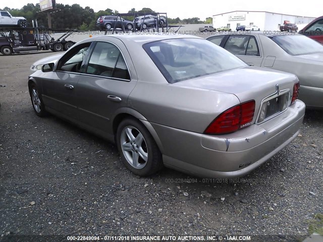1LNHM87A5YY921546 - 2000 LINCOLN LS 棕色 照片 3