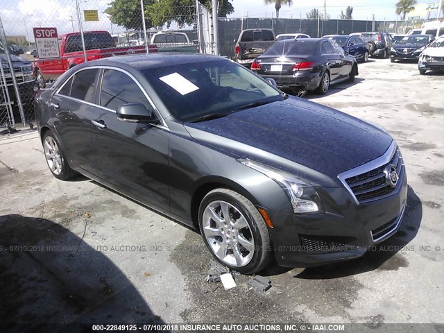 1G6AB5R37E0113317 - 2014 CADILLAC ATS LUXURY GRAY photo 1