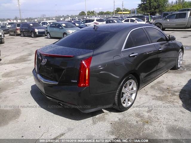 1G6AB5R37E0113317 - 2014 CADILLAC ATS LUXURY GRAY photo 4