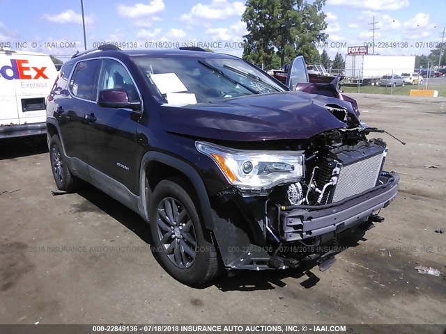 1GKKNULS8JZ129507 - 2018 GMC ACADIA SLT-1 MAROON photo 1