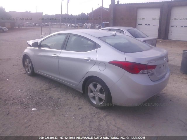 KMHDH4AE5DU521155 - 2013 HYUNDAI ELANTRA GLS/LIMITED GRAY photo 3