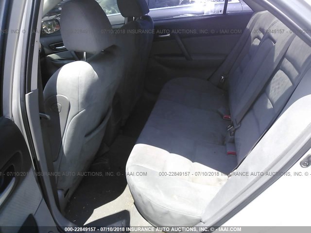 1YVHP80C965M62148 - 2006 MAZDA 6 I Srebrny zdjęcie 8
