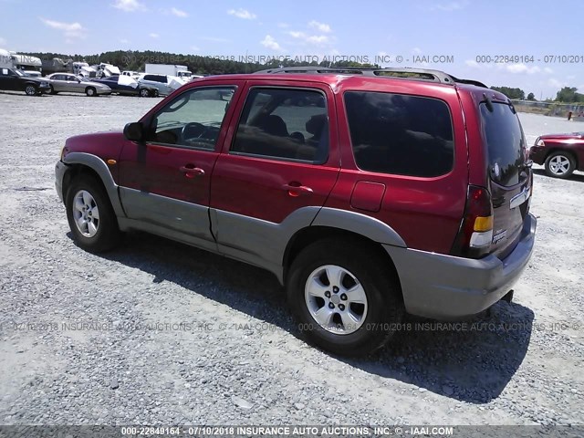 4F2YU09171KM39382 - 2001 MAZDA TRIBUTE LX/ES წითელი ფოტო 3