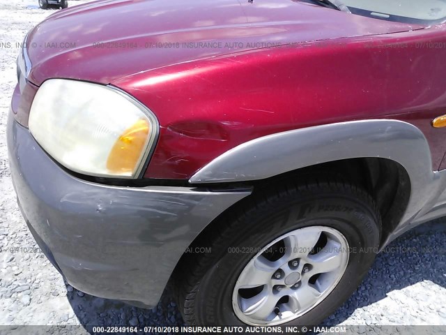 4F2YU09171KM39382 - 2001 MAZDA TRIBUTE LX/ES წითელი ფოტო 6