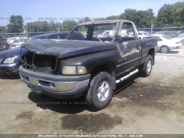 1B7HF16Y3TS706926 - 1996 DODGE RAM 1500 BLACK photo 2