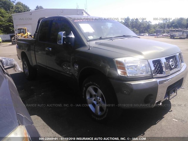 1N6AA06B64N556720 - 2004 NISSAN TITAN XE/SE/LE GREEN photo 1