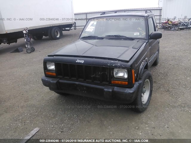 1J4FT48S31L623847 - 2001 JEEP CHEROKEE SPORT BLACK photo 6