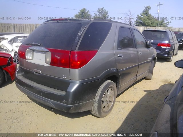 3G5DA03E92S509075 - 2002 BUICK RENDEZVOUS CX GRAY photo 4