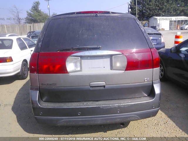 3G5DA03E92S509075 - 2002 BUICK RENDEZVOUS CX GRAY photo 6