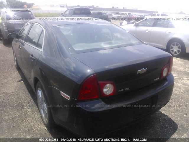 1G1ZA5E0XA4103939 - 2010 CHEVROLET MALIBU LS 黑色 照片 3