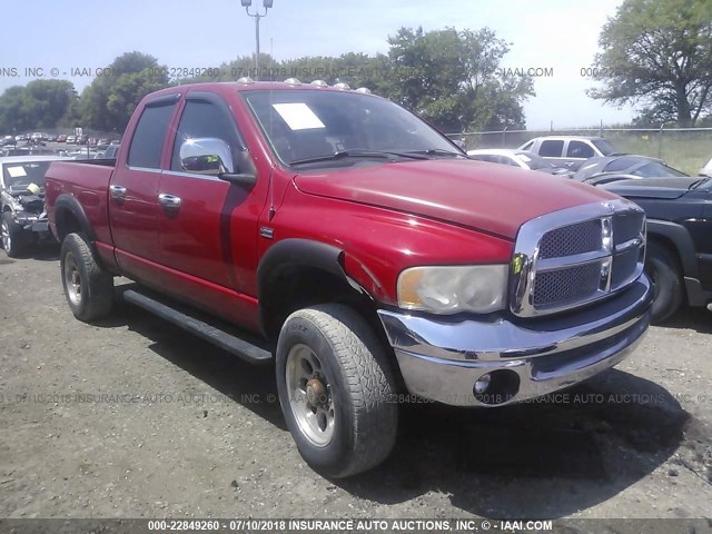 3D7KU28D13G731980 - 2003 DODGE RAM 2500 ST/SLT RED photo 1