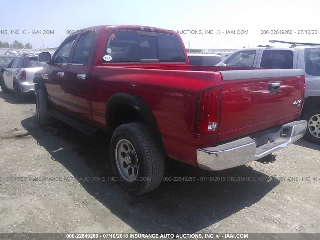 3D7KU28D13G731980 - 2003 DODGE RAM 2500 ST/SLT RED photo 3