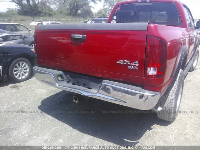 3D7KU28D13G731980 - 2003 DODGE RAM 2500 ST/SLT RED photo 6