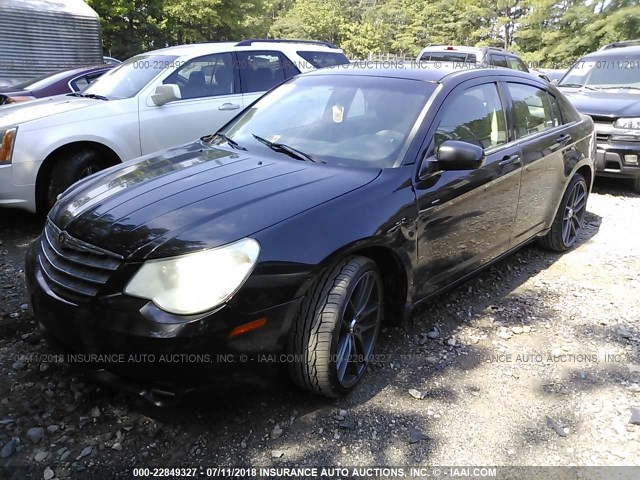 1C3LC46K07N655779 - 2007 CHRYSLER SEBRING BLACK photo 2