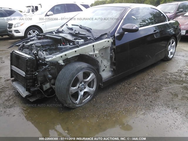 WBAWR33538P152508 - 2008 BMW 328 I SULEV BLACK photo 2