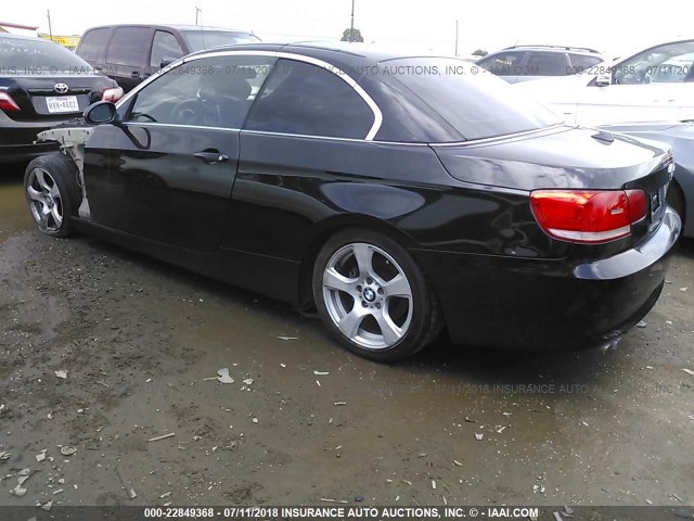 WBAWR33538P152508 - 2008 BMW 328 I SULEV BLACK photo 3