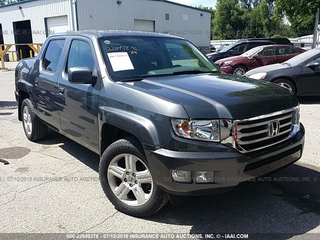 5FPYK1F50DB010421 - 2013 HONDA RIDGELINE RTL GRAY photo 1