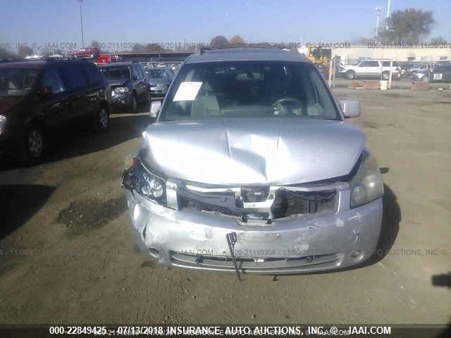 5N1BV28U95N112623 - 2005 NISSAN QUEST S/SE/SL GRAY photo 6