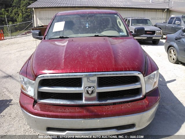 1D3HB16P79J503658 - 2009 DODGE RAM 1500 RED photo 6