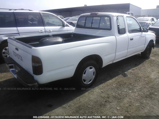 4TAVL52N6VZ330369 - 1997 TOYOTA TACOMA XTRACAB WHITE photo 4