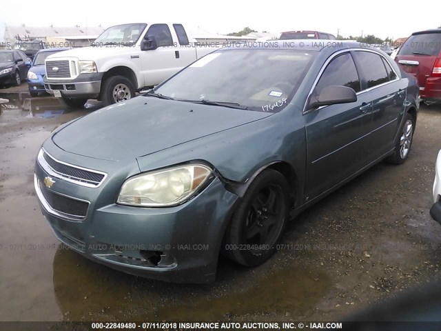 1G1ZG57B19F247666 - 2009 CHEVROLET MALIBU LS Yaşıl foto 2