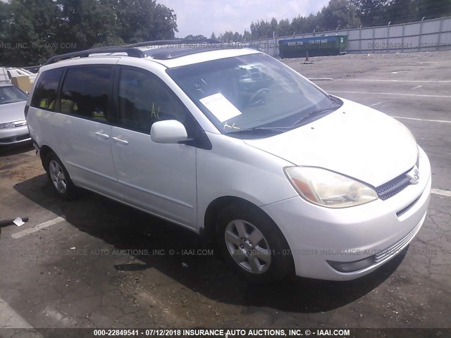 5TDZA22C75S321514 - 2005 TOYOTA SIENNA XLE/XLE LIMITED WHITE photo 1