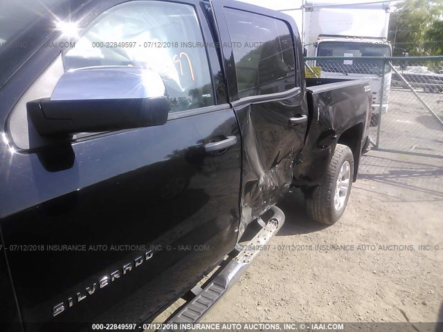 3GCUKRECXEG114612 - 2014 CHEVROLET SILVERADO K1500 LT BLACK photo 6