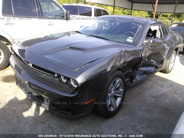 2C3CDZAG8JH236267 - 2018 DODGE CHALLENGER SXT GRAY photo 2