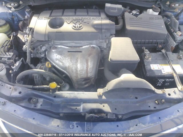 4T4BF3EK4BR112641 - 2011 TOYOTA CAMRY SE/LE/XLE 蓝色 照片 10