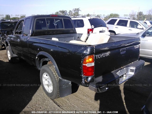 4TASN92N1XZ516151 - 1999 TOYOTA TACOMA XTRACAB PRERUNNER შავი ფოტო 3