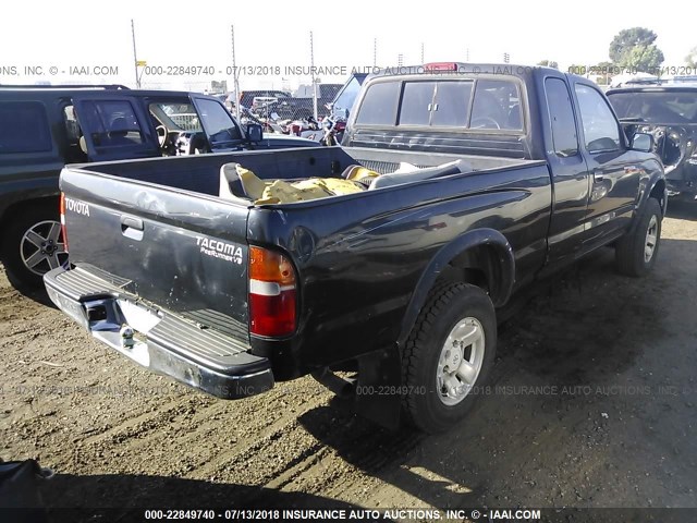 4TASN92N1XZ516151 - 1999 TOYOTA TACOMA XTRACAB PRERUNNER შავი ფოტო 4