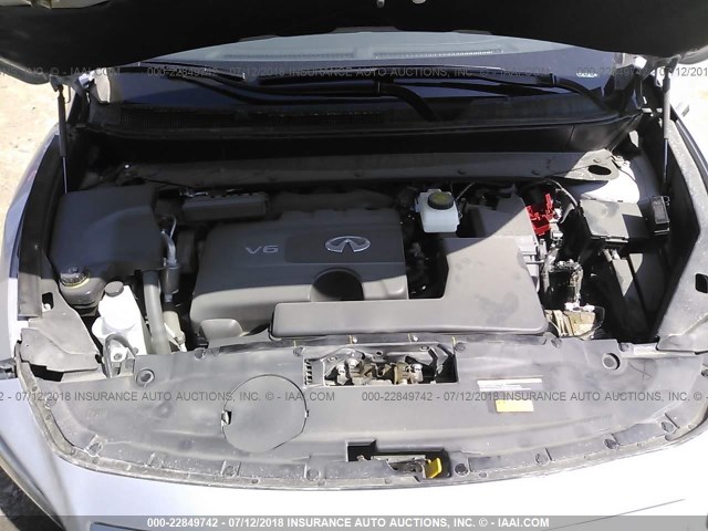 5N1DL0MN5JC530782 - 2018 INFINITI QX60 SILVER photo 10