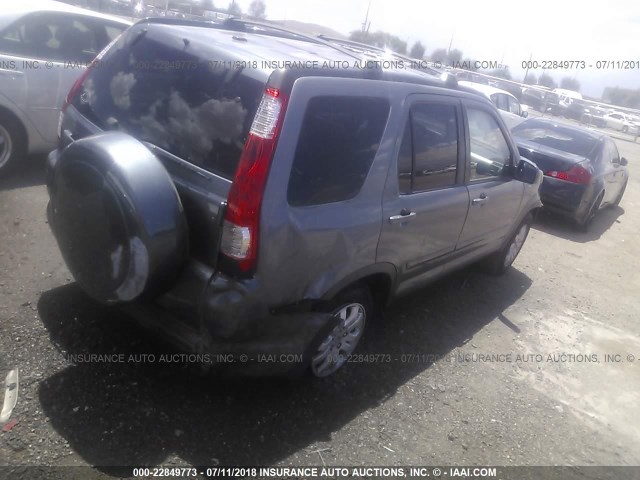 JHLRD78915C028048 - 2005 HONDA CR-V SE/EX GRAY photo 4