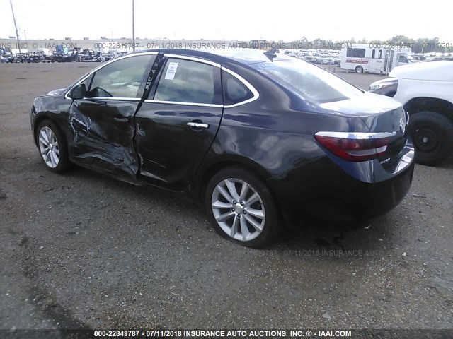 1G4PP5SK8E4110392 - 2014 BUICK VERANO GRAY photo 3