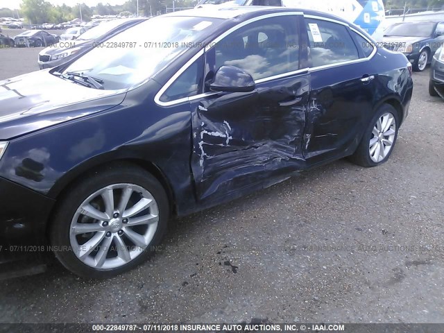 1G4PP5SK8E4110392 - 2014 BUICK VERANO GRAY photo 6